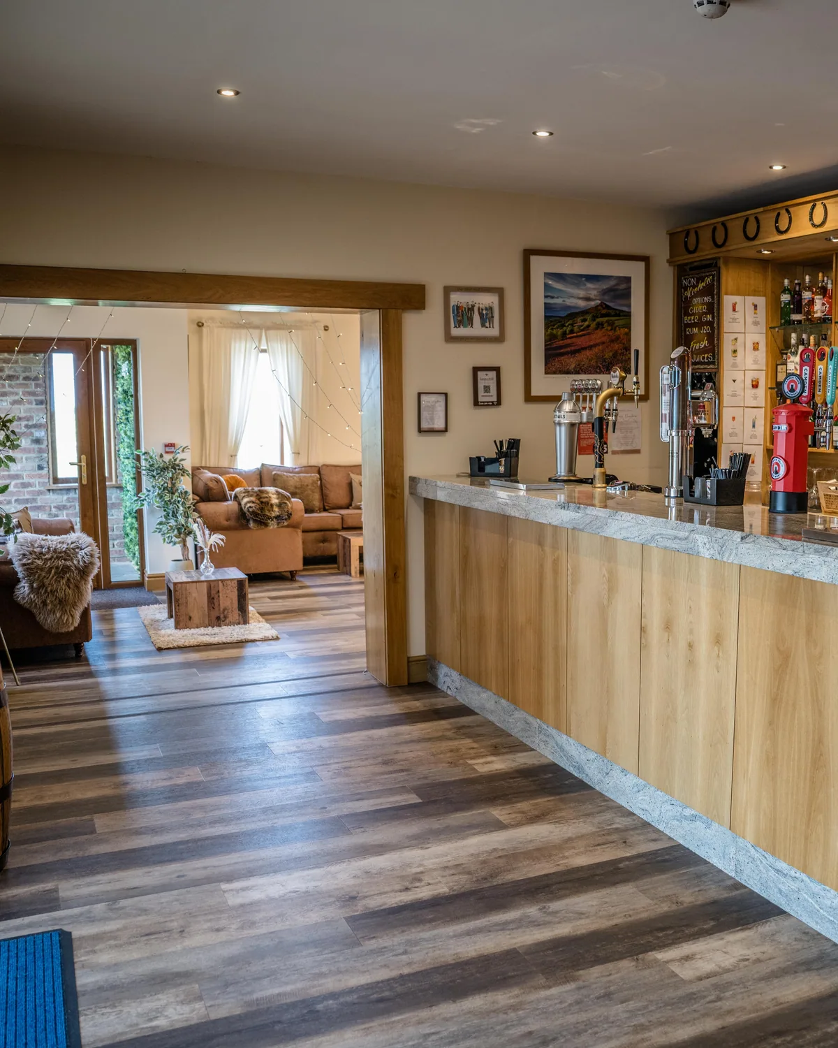 The Thief Hall bar ready for guests